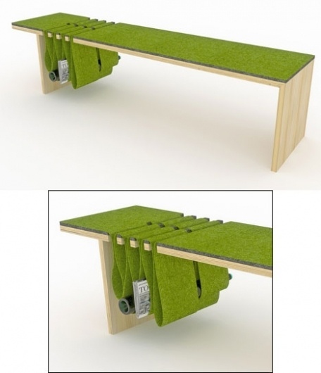 Fishtnk Designers Felt a Connection - Core77 #felt #design #bench #furniture