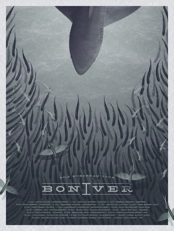 DKNG Studios » Featured Work #iver #bon #print #screen #poster #music