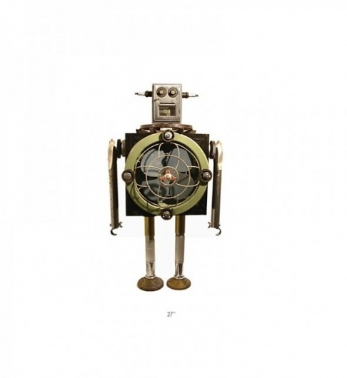 Robots - Wall to Watch #model #sculpture #robot #vintage #fan