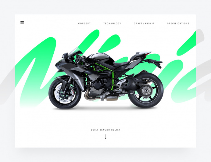 The Kawasaki Ninja H2™R hypersport motorcycle landing page