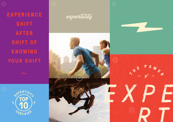 New Logo and Identity for Experticity by Attik #layout #typograph