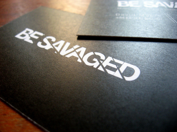 Be Savaged Branding Development #savaged #business #card #print #be