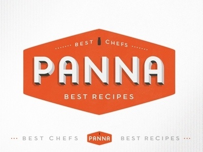 Dribbble - Panna app logo by kellianderson #recipes #orange #panna #food #logo