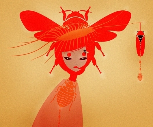 Insekta 2.5 on Illustration Served #insect #illustration #insekta #fashion #grossi #cristian