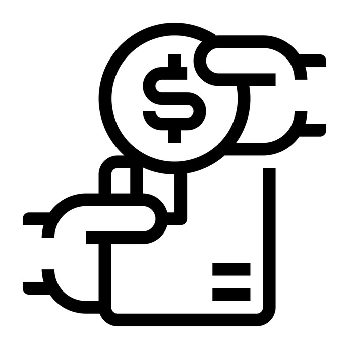 See more icon inspiration related to buy, money, box, dollar, delivery, coin, transaction, shipping, package, delivery man, commerce, people, business, professions and jobs, commerce and shopping, shipping and delivery, business and finance and communication on Flaticon.