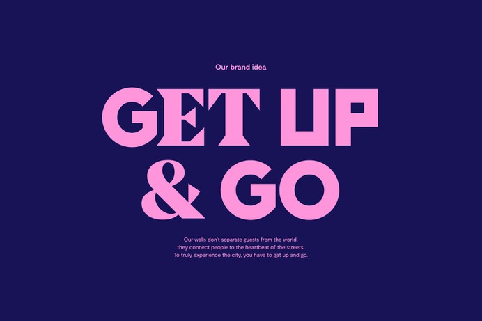 Custom typeface designed by Ragged Edge for short stay hotel Assembly London