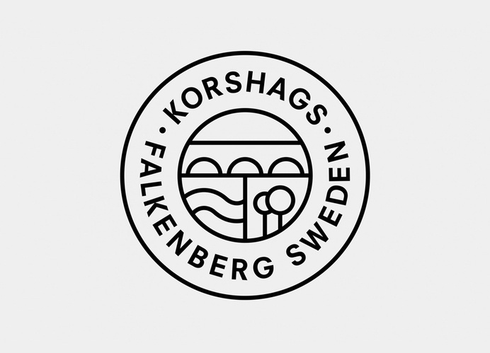 Logo design for Swedish seafood producer Korshags by Kurppa Hosk #;ilyf