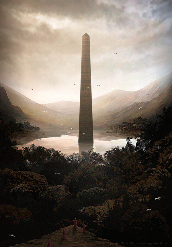 The Art Of Animation, Martin Bland #monument #height #landmark #digital #illustration #concept #art #tall #tower #obelisk