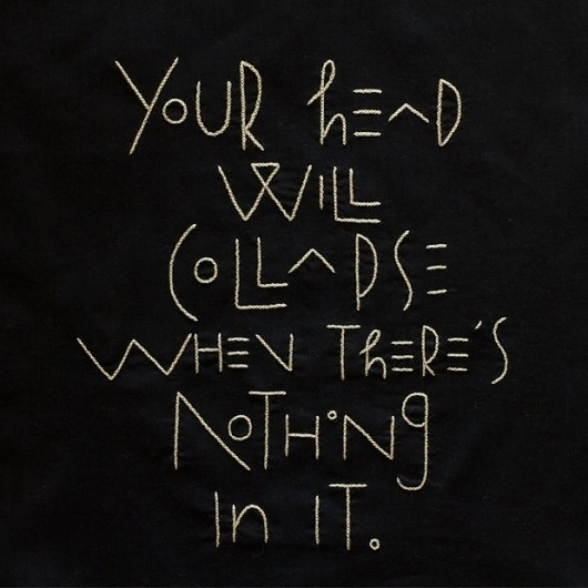 HOW Magazine Blog | Embroidery Type #quote #type #embroidery #typography