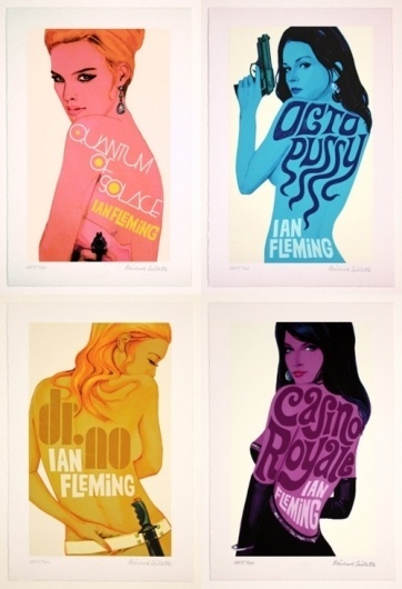 are2 #ian #books #book #bond #covers #james #illustration #fleming