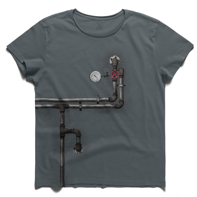 #waste ideas #smoke blue #tee #tshirt #Osho #pipe #valve #water meter #heart