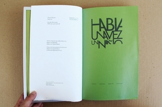 book inside, credits by Diego Pinzon at Coroflot #diego #pinzon #graphic #book #printing #layout #editorial