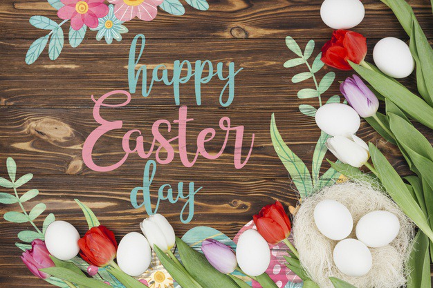Happy easter day Free Psd. See more inspiration related to Flower, Mockup, Floral, Template, Typography, Spring, Celebration, Happy, Font, Bow, Holiday, Mock up, Easter, Plant, Drawing, Religion, Egg, Painting, Calligraphy, Lettering, Traditional, Blossom, Tulip, View, Up, Day, Top, Top view, Cultural, Tradition, Mock, Seasonal and Paschal on Freepik.