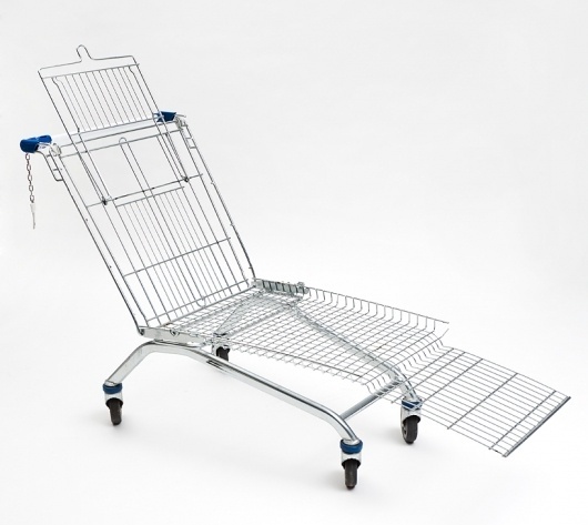 mike bouchet: shopping cart lounger #product #art
