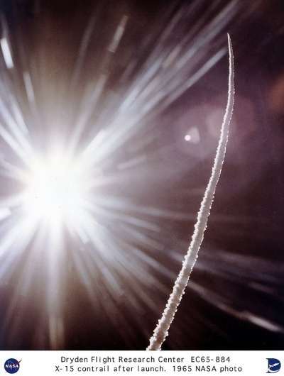All sizes | X-15 contrail after launch | Flickr - Photo Sharing! #space