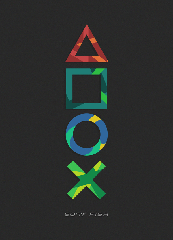 Sony Fish #color #shapes #fill