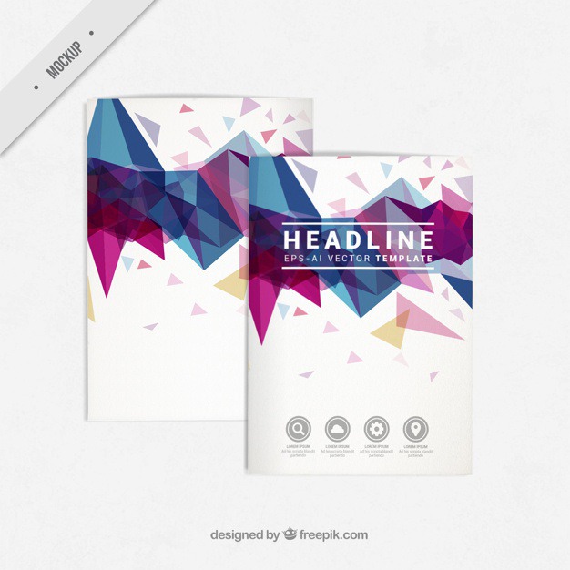 Geometrical brochure templates Free Psd. See more inspiration related to Brochure, Flyer, Mockup, Business, Abstract, Template, Geometric, Shapes, Leaflet, Text, Flyer template, Stationery, Corporate, Mock up, Company, Modern, Booklet, Polygonal, Information, Geometric shapes, Templates, Triangles, Abstract shapes, Low poly, Up, Geometrical, Stylish, Low, Mock and Geometrical shapes on Freepik.