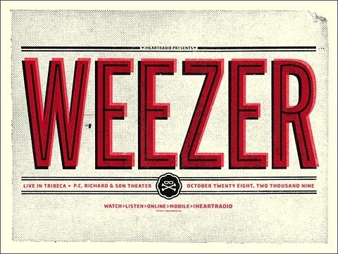 FFFFOUND! | GigPosters.com - Weezer #screenprint