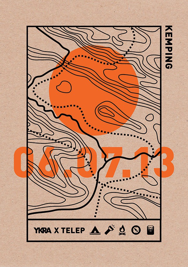 TELEP X YKRA KEMPING – event poster