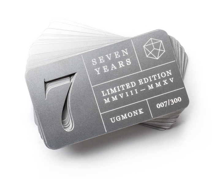 Ugmonk 7th Anniversary Metal Cards