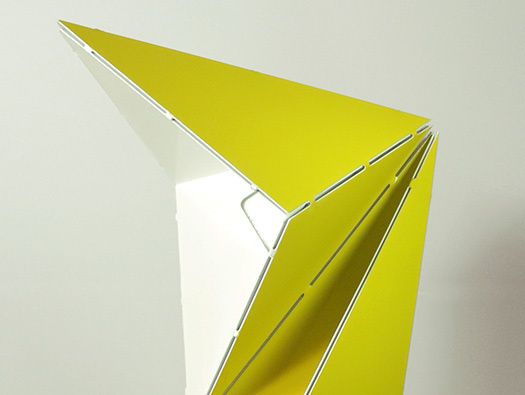 Origami Folding Lamp by Mirco Kirsch #metal #lamp #folding #origami