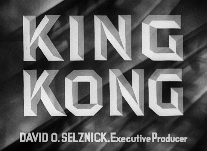 King Kong (1933) Title Card #movie #lettering #title #card #vintage #type