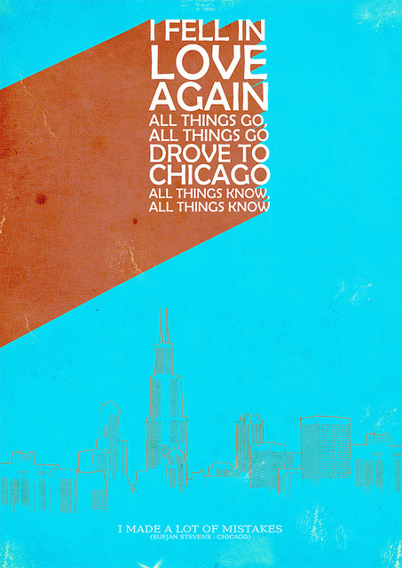 Chicago #poster #layout #chicago #sufjan stevens #afiche