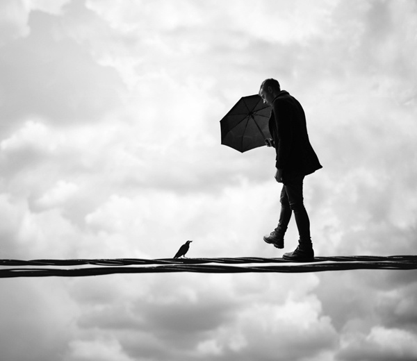 BLVK #sky #umbrella #bird