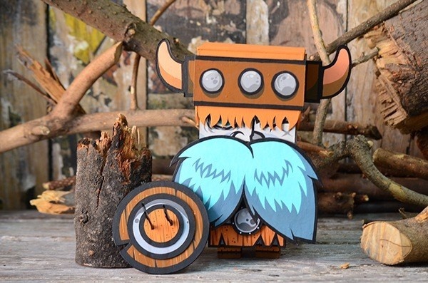 VIKINGO TOY on Behance #arrows #wood #shield #paper #toy #viking