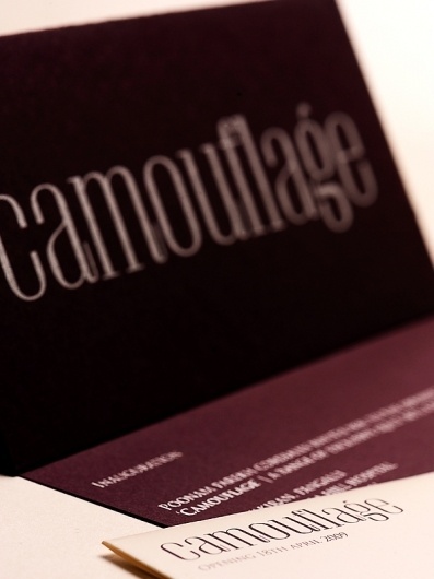 Behance Network :: Project Editor #font #camouflage #sleek #brand #identity #elegant #textile #type