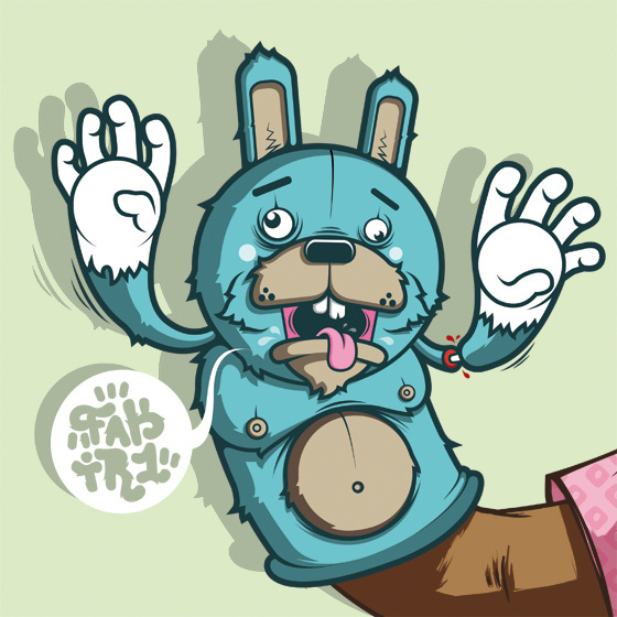 rabbitpuppet3 #vector #design #muppet #rabbit #character