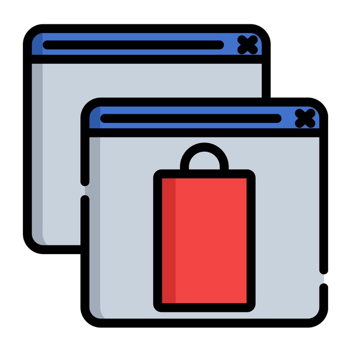 See more icon inspiration related to shopping online, commerce and shopping, ecommerce, online shopping, shopping bag, website, online shop and interface on Flaticon.