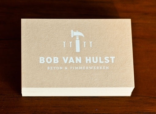 design work life » Tim Boelaars: Bob Van Hulst Business Card #branding