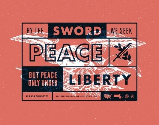Massachusetts State Motto | Flickr - Photo Sharing! #mark #design #graphic #weaver #typography