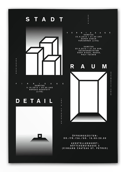 Stadt Raum DetailExhibitionÂ Posterwww.fotoetage.de #geometric #poster