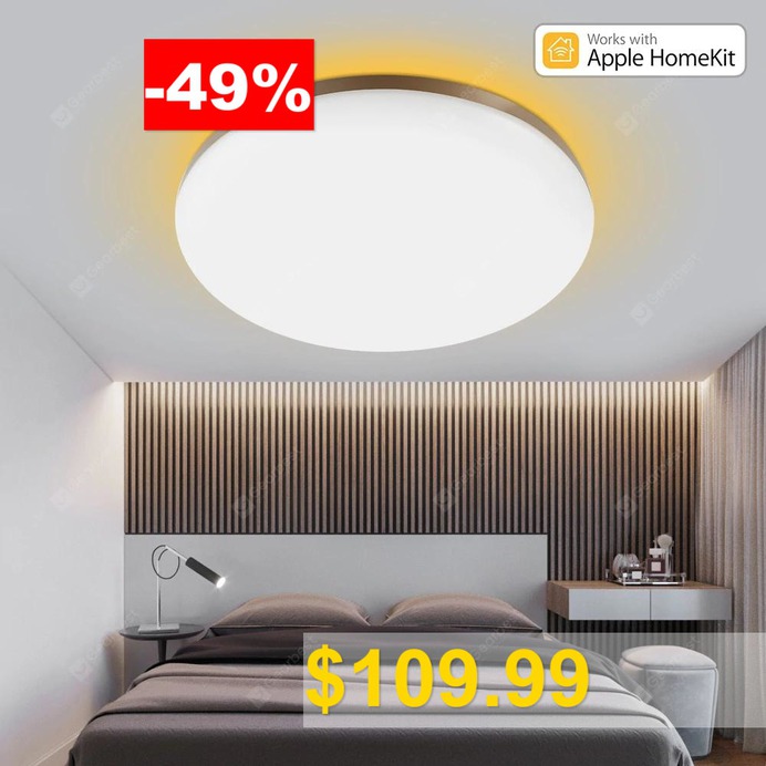 YEELIGHT #GUANGCAN #YLXD50YL #220V #50W #Surrounding #Ambient #Lighting #LED #Ceiling #Light #Upgrade #Version #(Xiaomi #Ecosystem #Product) #- #WHITE