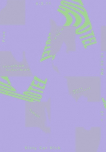 All sizes | HOTEL June 2011 | Flickr - Photo Sharing! #type #color #distortion