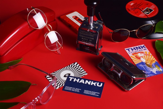 Thanku Eyewear Branding - Mindsparkle Mag Alejandro Gavancho designed the branding for Thanku – a glasses brand with more than 10 years on the market. #logo #packaging #identity #branding #design #color #photography #graphic #design #gallery #blog #project #mindsparkle #mag #beautiful #portfolio #designer