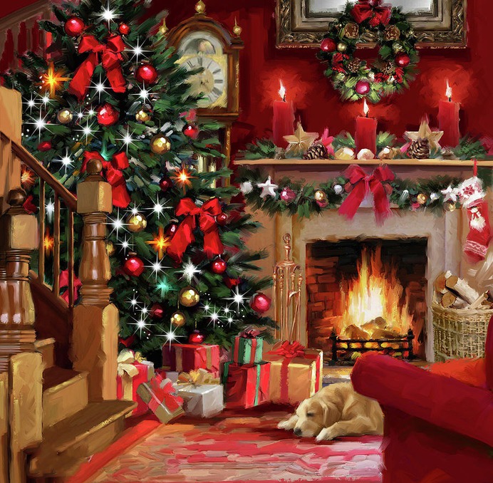 christmas paint by number & step by step easy christmas paintings #painting