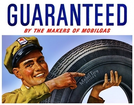 Plan59 :: Vintage Ads :: Mid-Century Modern :: Mobilgas Mobil Tires, 1948 #mobilgas
