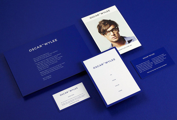 Oscar Wylee by Design by Toko #stationary #graphic design #blue #print