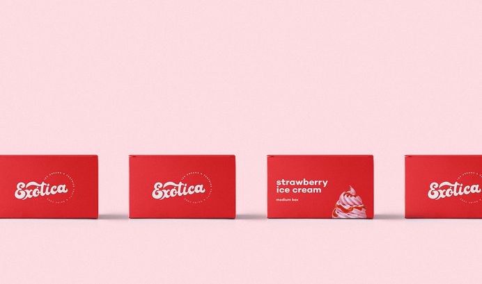Luísa Dias designed the visual identity for the fictional brand, Exótica. Exótica is meant to be an ice cream parlour that has a cosmopolitan, vibrant and fun vibe. With a little bit of quirkiness and humour, it reaches out to anyone with a sweet tooth. Find more of the most beautiful designs on mindsparklemag.com