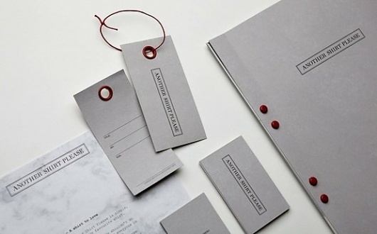 B randing / . #clothes #another #shirt #namecards #tag #rivets #fashion #please #folder