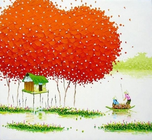 Vivid Paintings by Phan Thu Trang | Cuded #thu #vivid #trang #phan #paintings