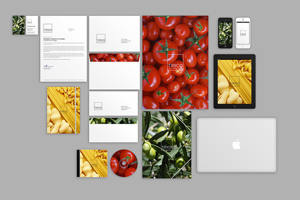 Tipico. Italian Food on Behance #branding #pasta #design #graphic #food #restaurant #olive #tomato #corporate #logo #taste #italy #oil