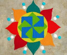 Colorful Rangoli Designs For Diwali