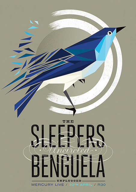 The Sleepers Benguela Uncircled #bird #design #poster #typography