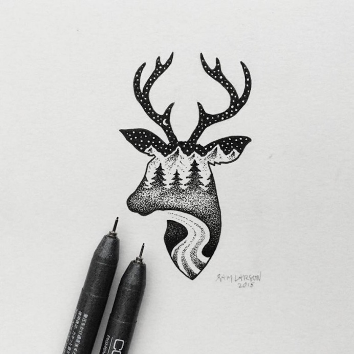 Little Hybrid Illustrations by Sam Larson