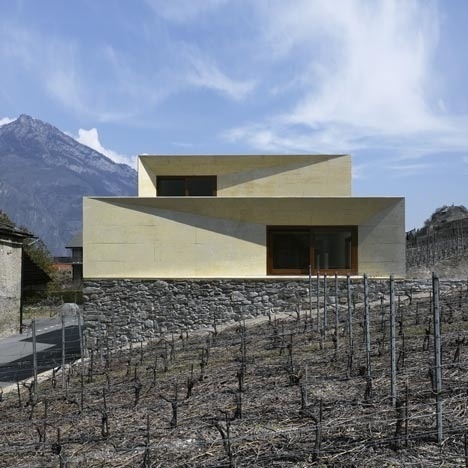 Dezeen » Blog Archive » Charrat Transformation by clavienrossier #alps #swiss #concrete #house #architecture #claviernrossier