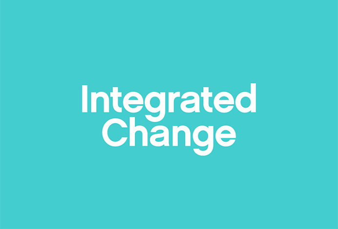 Integrated Change by Nine Sixty #logotype #typography